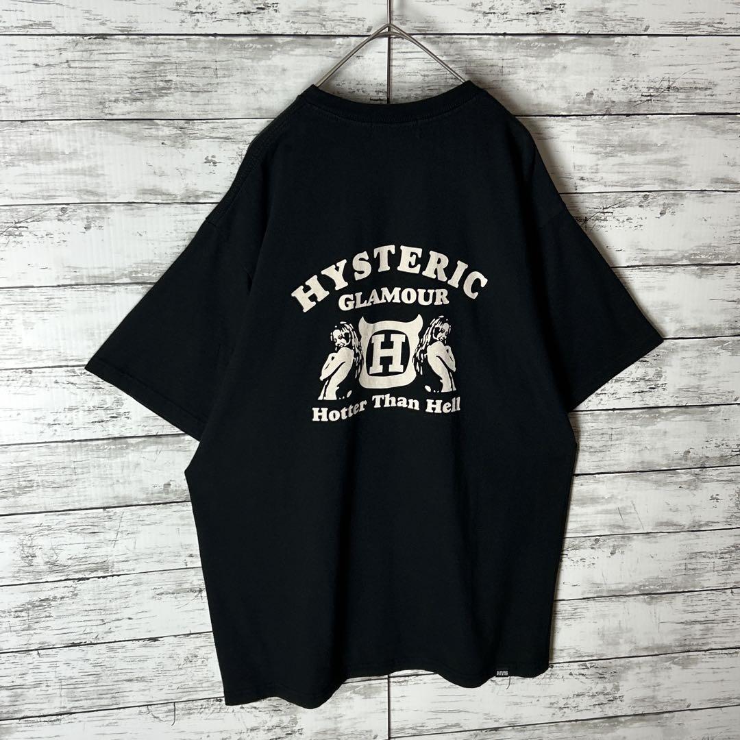3018M【美品・XL】ヒステリックグラマー☆ヒスガール ビッグロゴＴシャツ