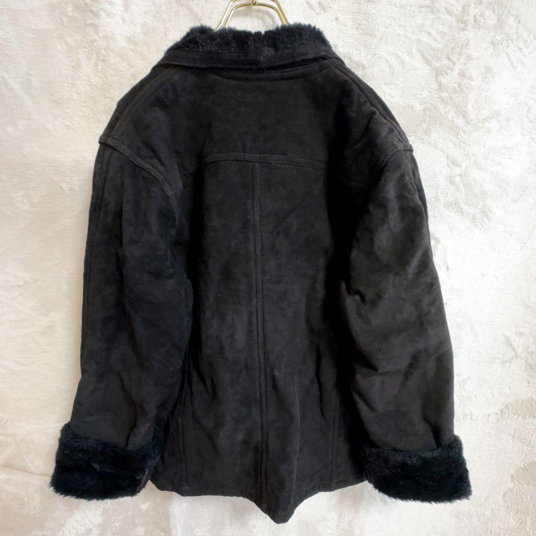 k2078【ヴィアヌーヴァ】ムートンコート/美品 大きい 極レア トレンド感