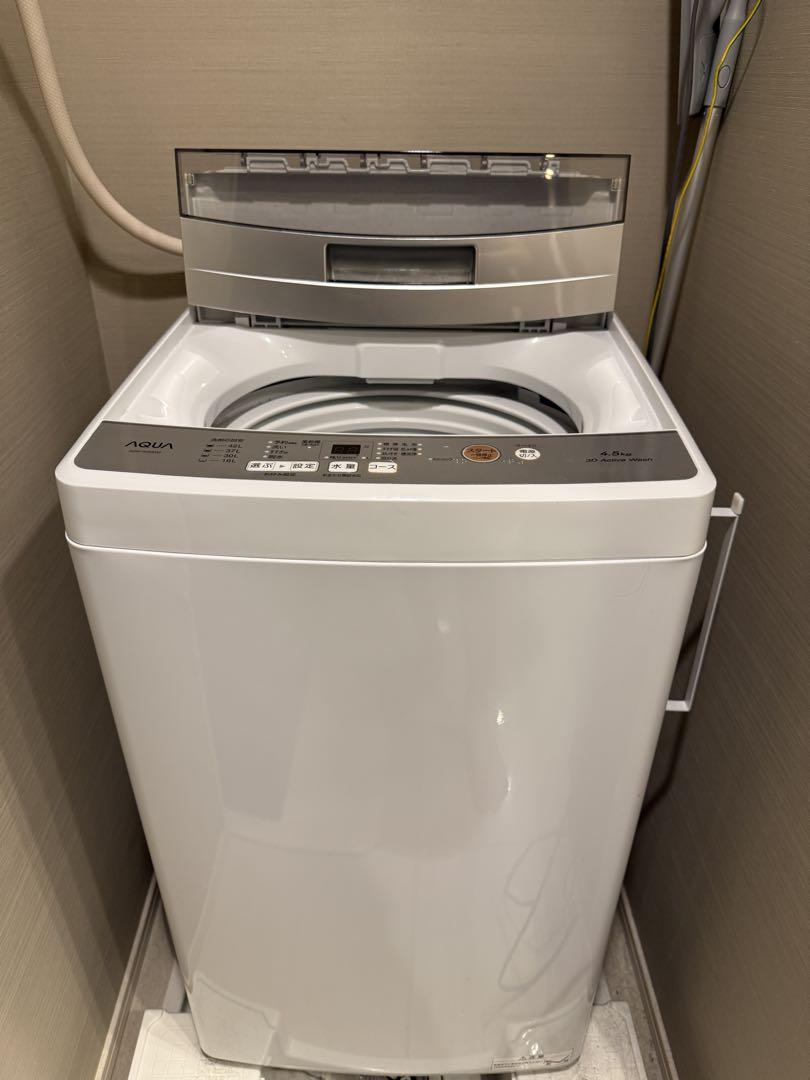 再入荷のおすすめ最新情報 4.5kg 全自動洗濯機 AQUA 縦型 メルカリ - 3Dスパイラル水流 洗濯機