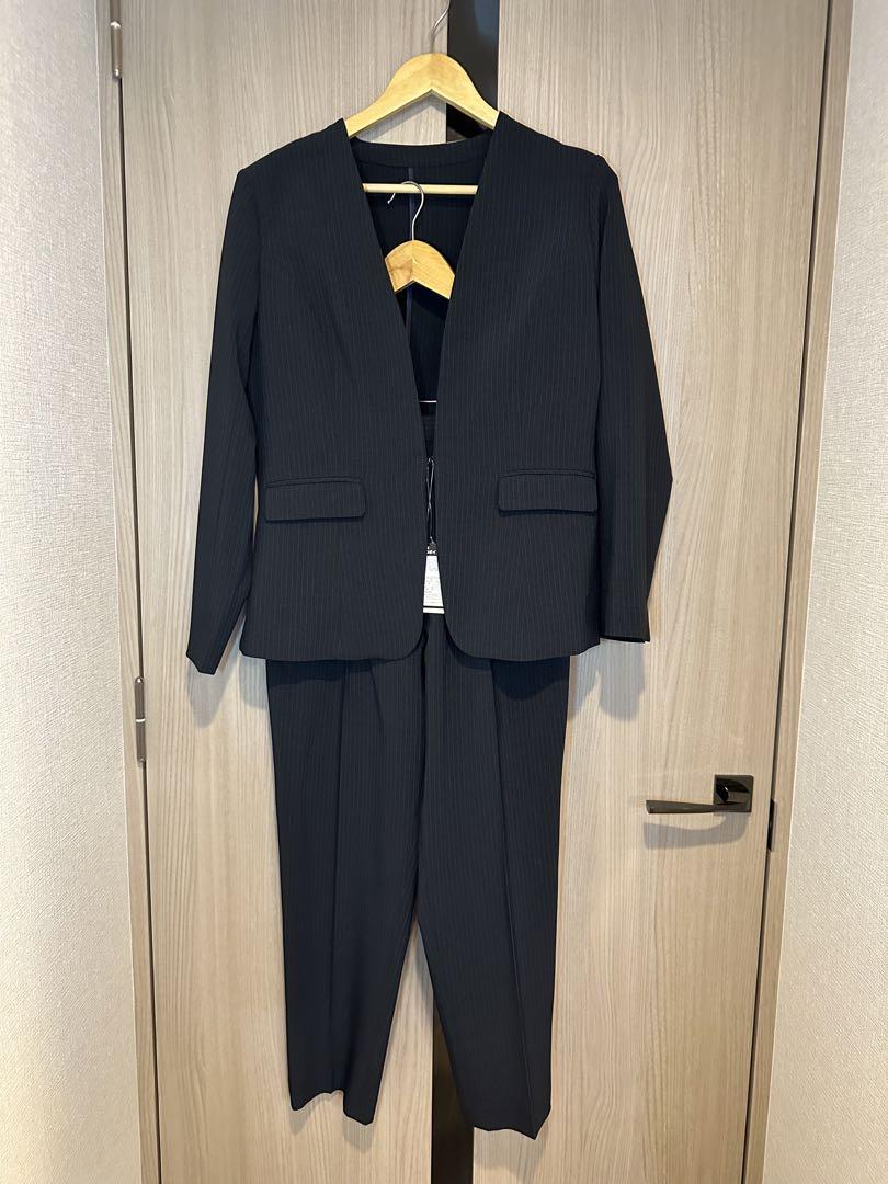 うすカルタテヨコストレッチパンツスーツ【レディーススーツ】　ジャケット＋パンツ
