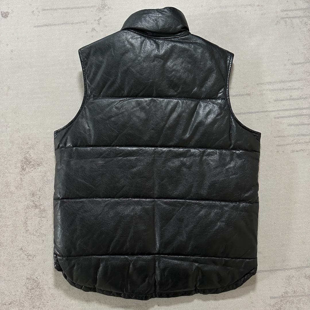 美品 90's DEP'T ダウン ベスト 牛革 S