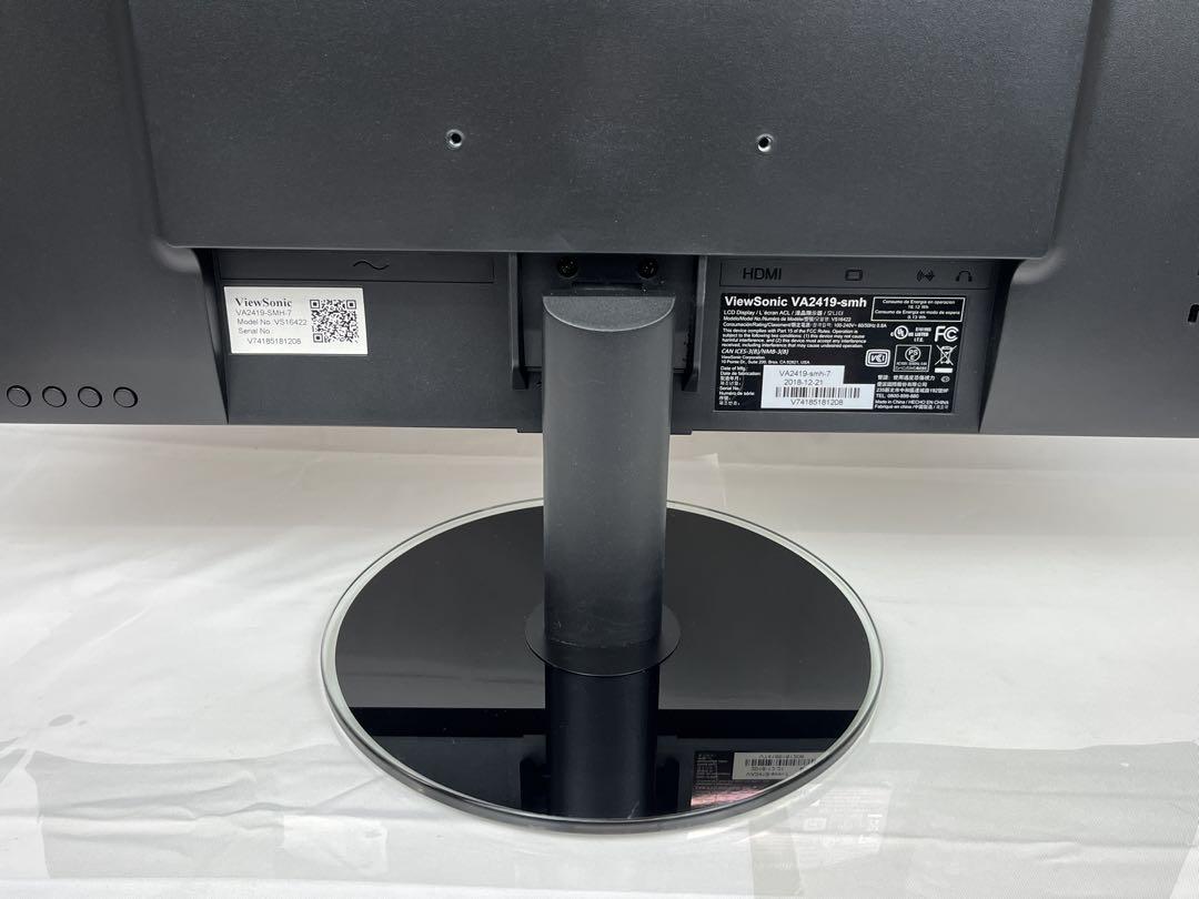 内蔵スピーカー有り viewsonic va2419 23.8インチモニター