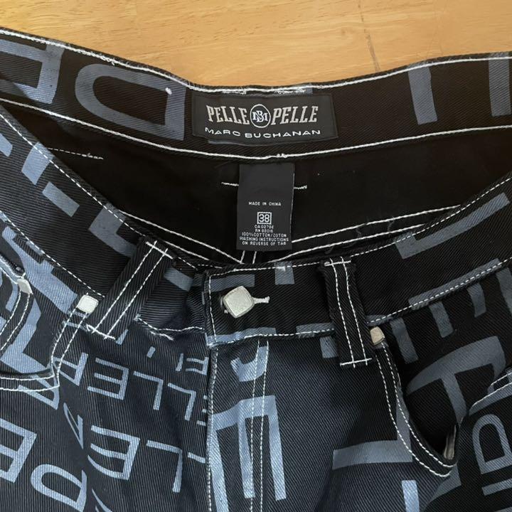美品 w38 pelle pelle 総柄 ブラック ペレペレ | docecuidado.com.br
