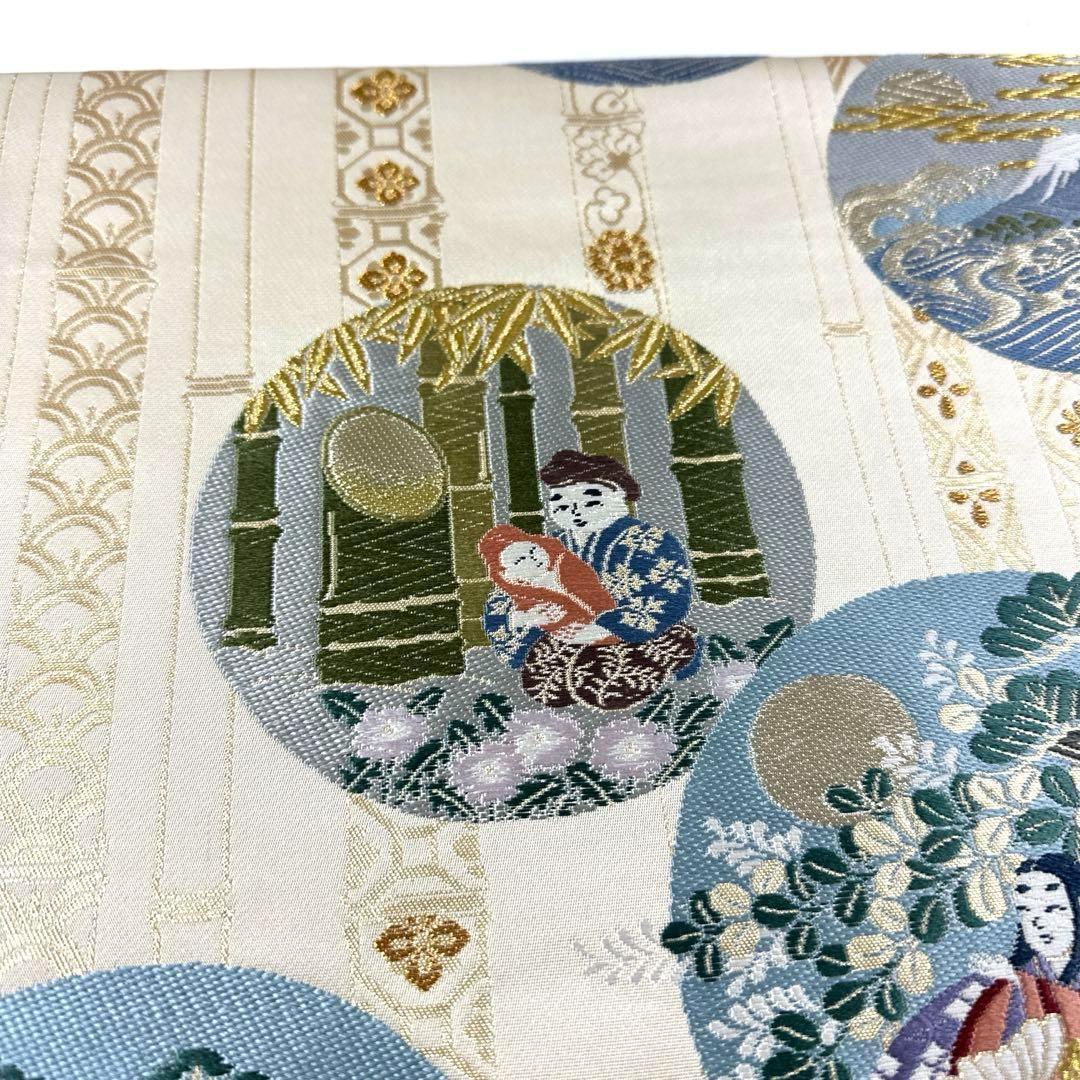 最先端 超美品！高級 正絹 六通 袋帯 ☆龍 竹取物語 かぐや姫 訪問 着物・浴衣