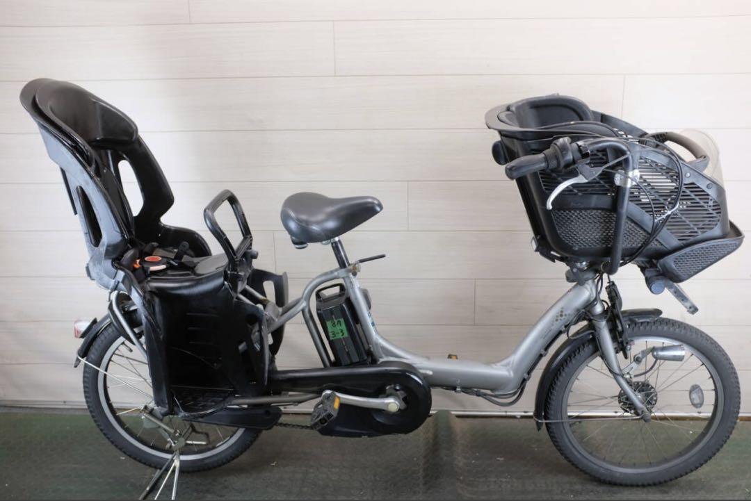 電動アシスト自転車 チャイルドシート付き シルバー
