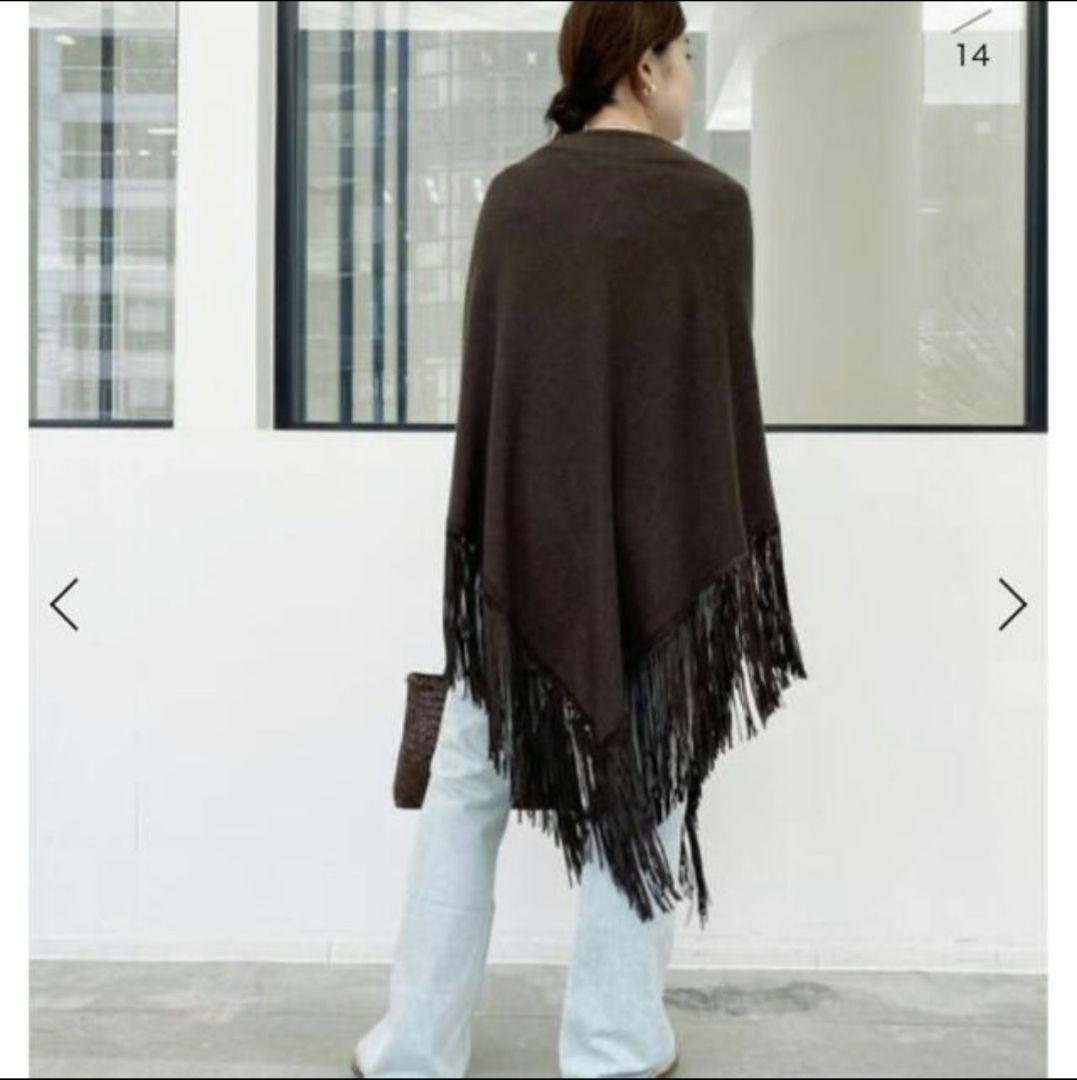 【MIXIK】100% Cashmere Fringe STOLE