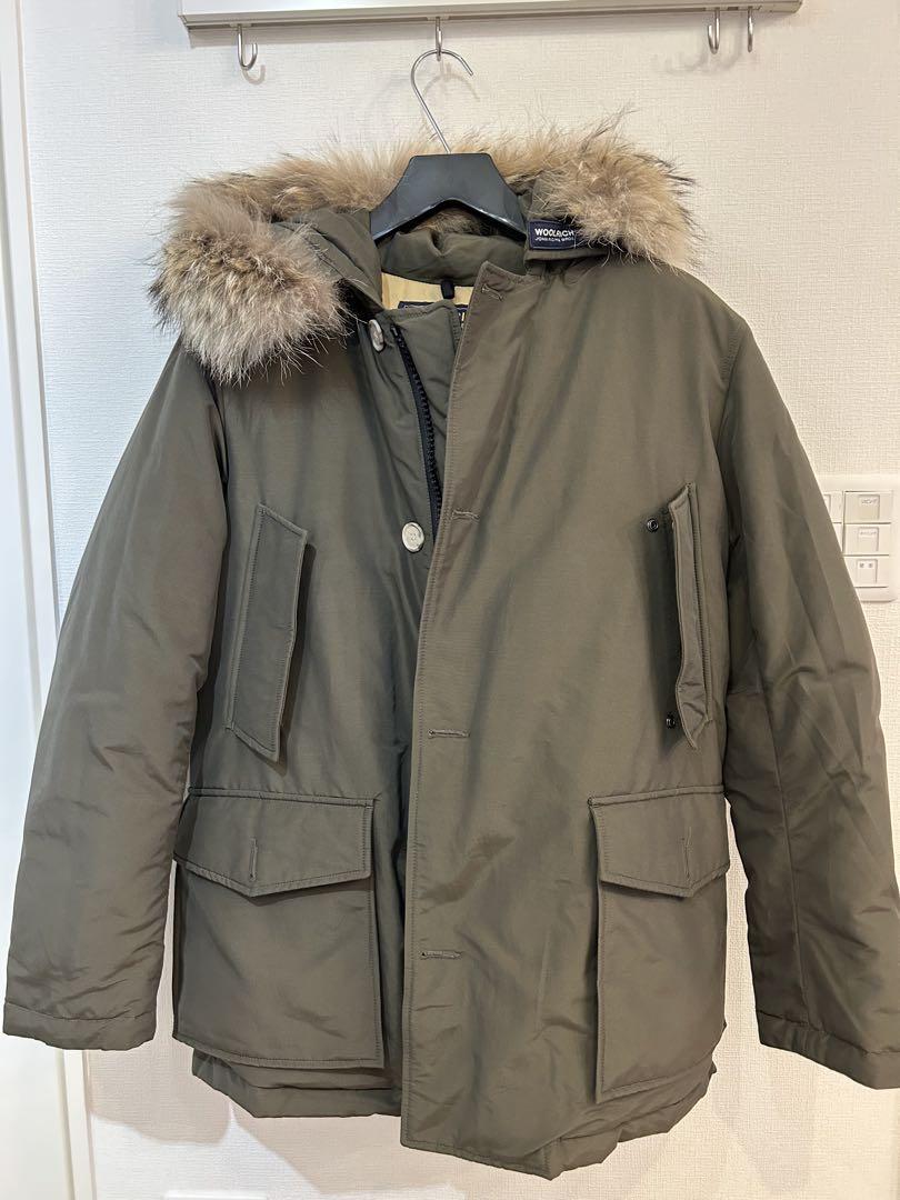 美品 ウールリッチ ダウンジャケット カーキ ファー 【USAサイズ　S】