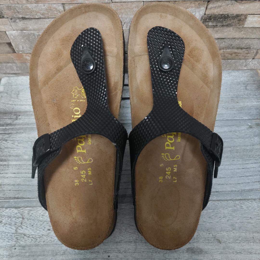 【美品】BIRKENSTOCK papillio / ブラックサンダル