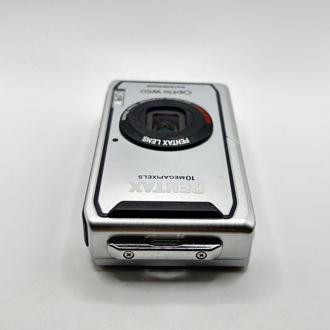 PENTAX Optio W60 シルバー 新品バッテリー付