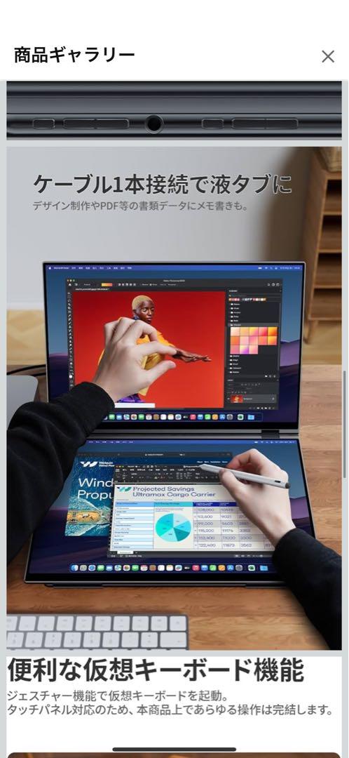 EHOMEWEI15.6インチデュアルモニターE156DSX(XQ-156PF)