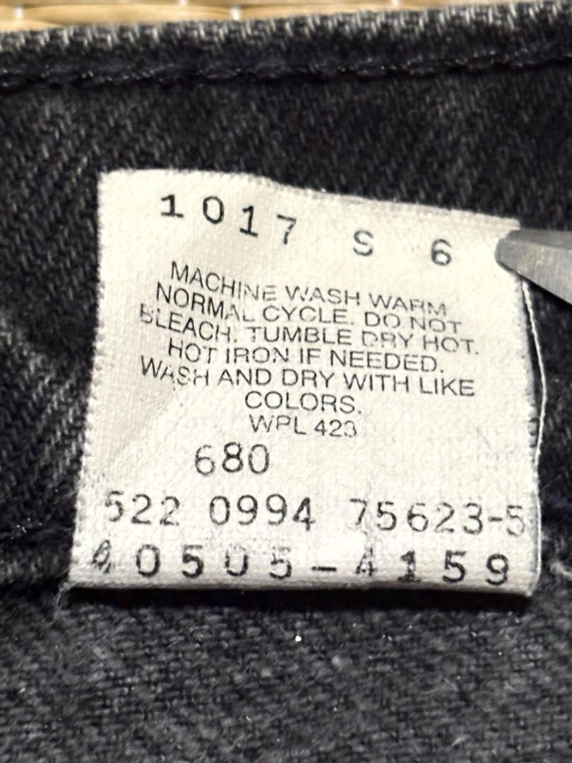 Levi’s 505 ブラックジーンズ　USA製　W34 L32