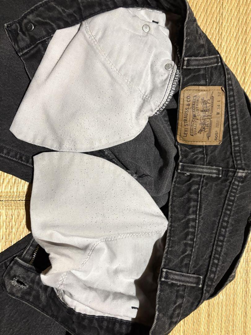 Levi’s 505 ブラックジーンズ　USA製　W34 L32