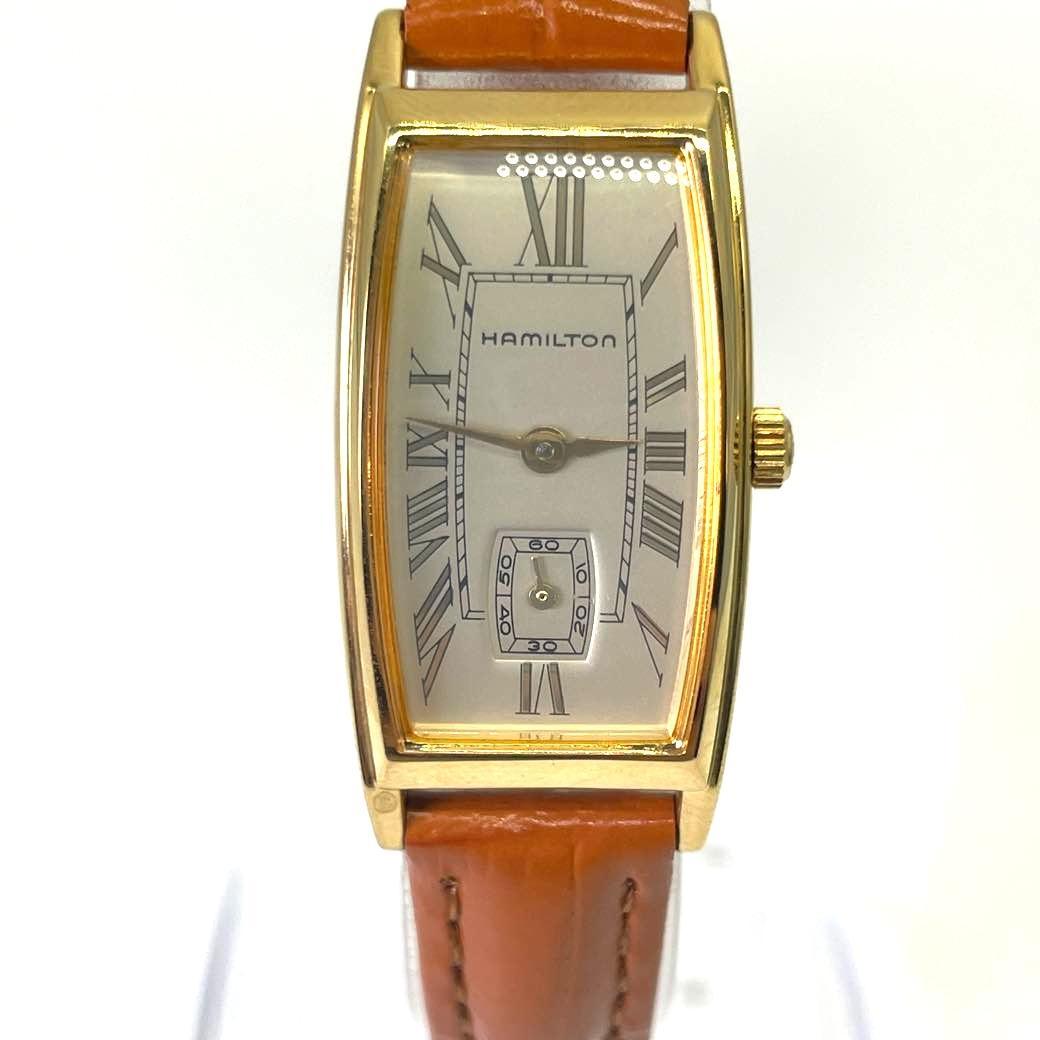 HAMILTON ハミルトン 稼働 スモセコ 6256 新品ベルト交換【社外】