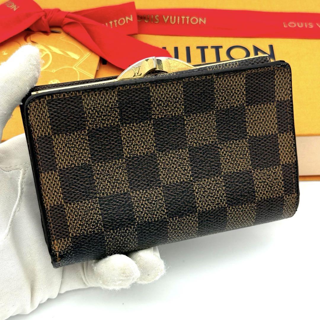 超美品✨ルイヴィトン ダミエ ヴィエノワ がま口財布 コンパクト財布