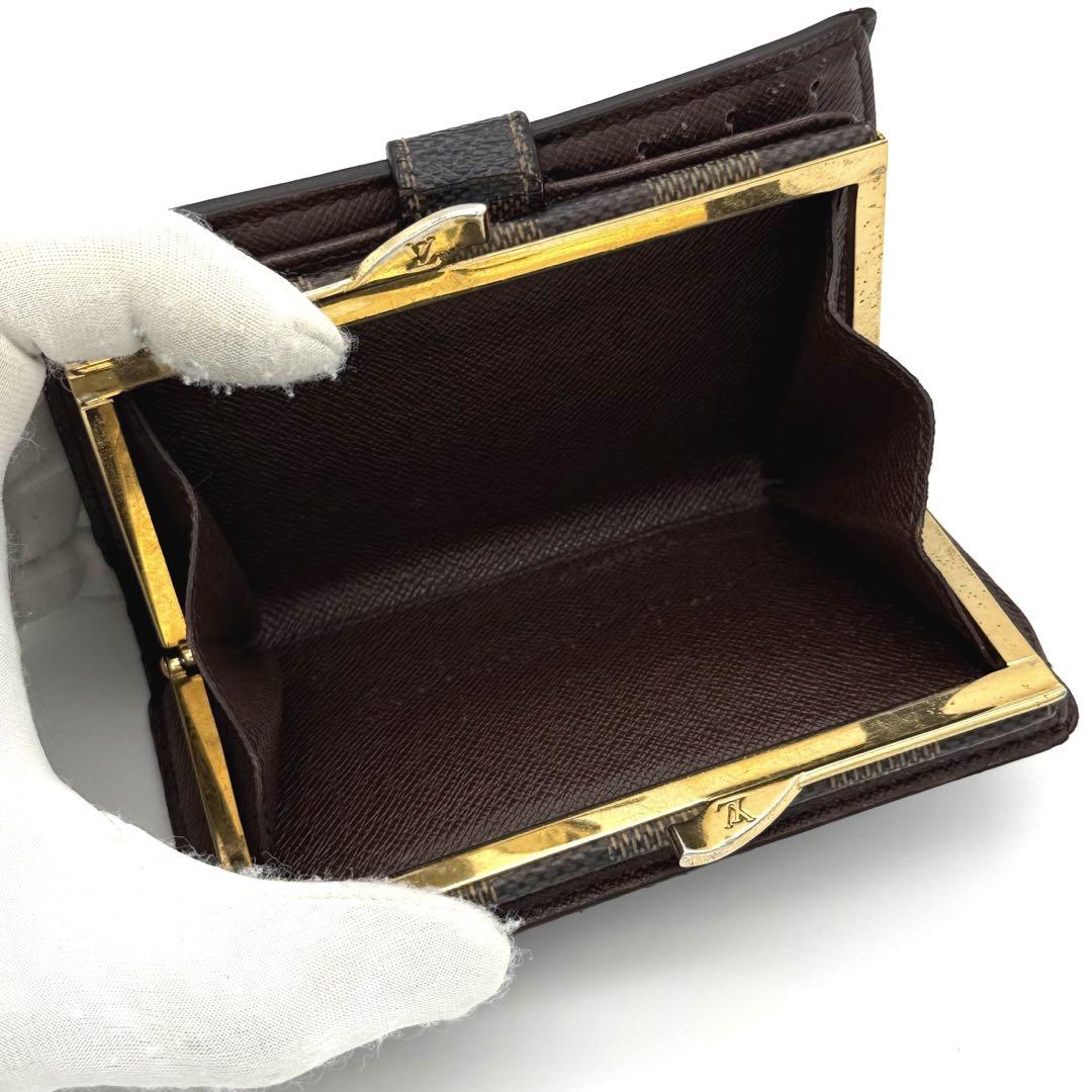 超美品✨ルイヴィトン ダミエ ヴィエノワ がま口財布 コンパクト財布