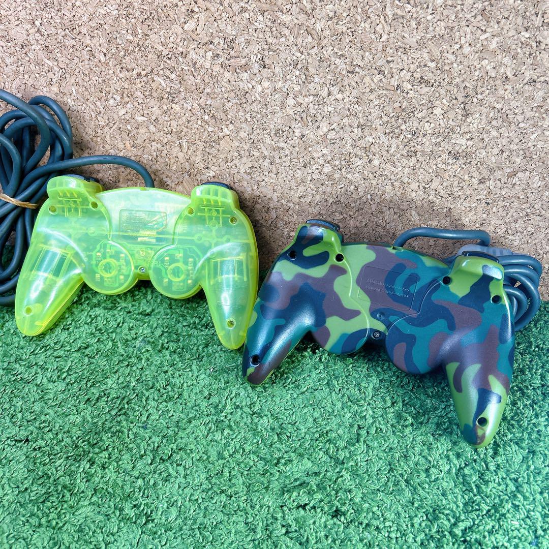 SONY PS2用コントローラー 2個セット HORI製 振動調整機能付き