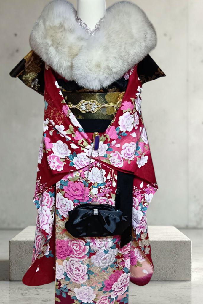 桂由美ブランド　高級振袖フルセット　足袋草履だけ揃えればいい楽ちんセット　成人式