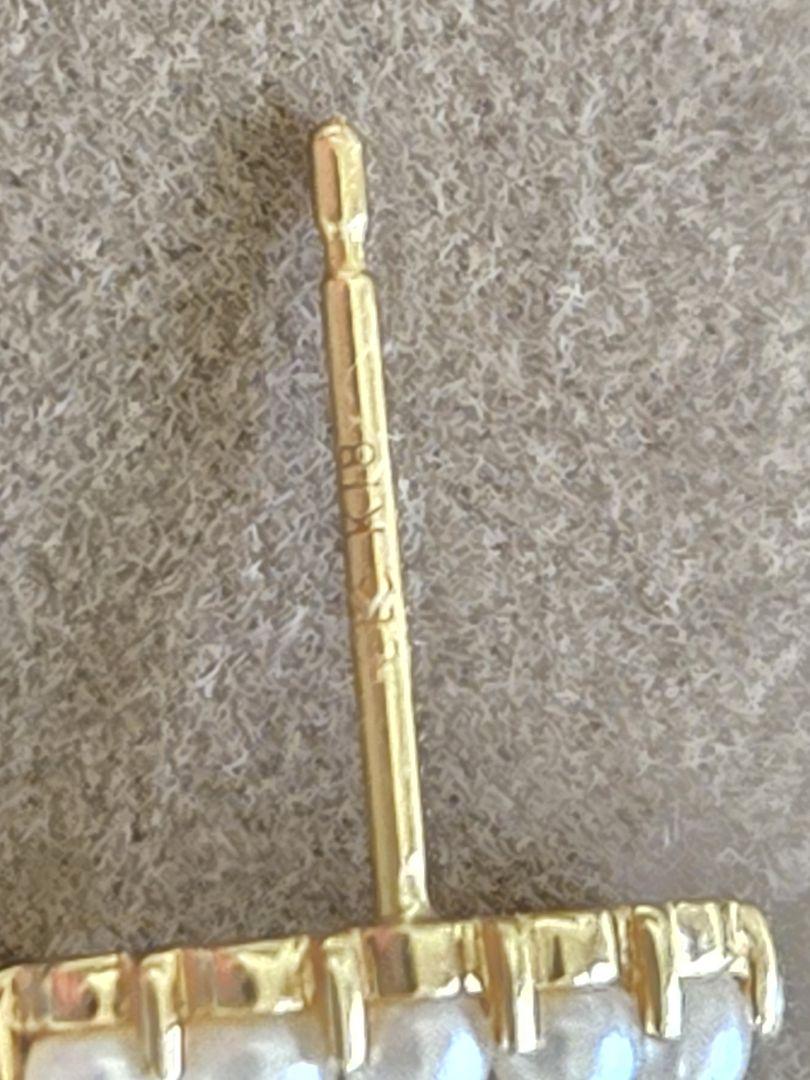 eteK10 ピースパールピアス　2個セット