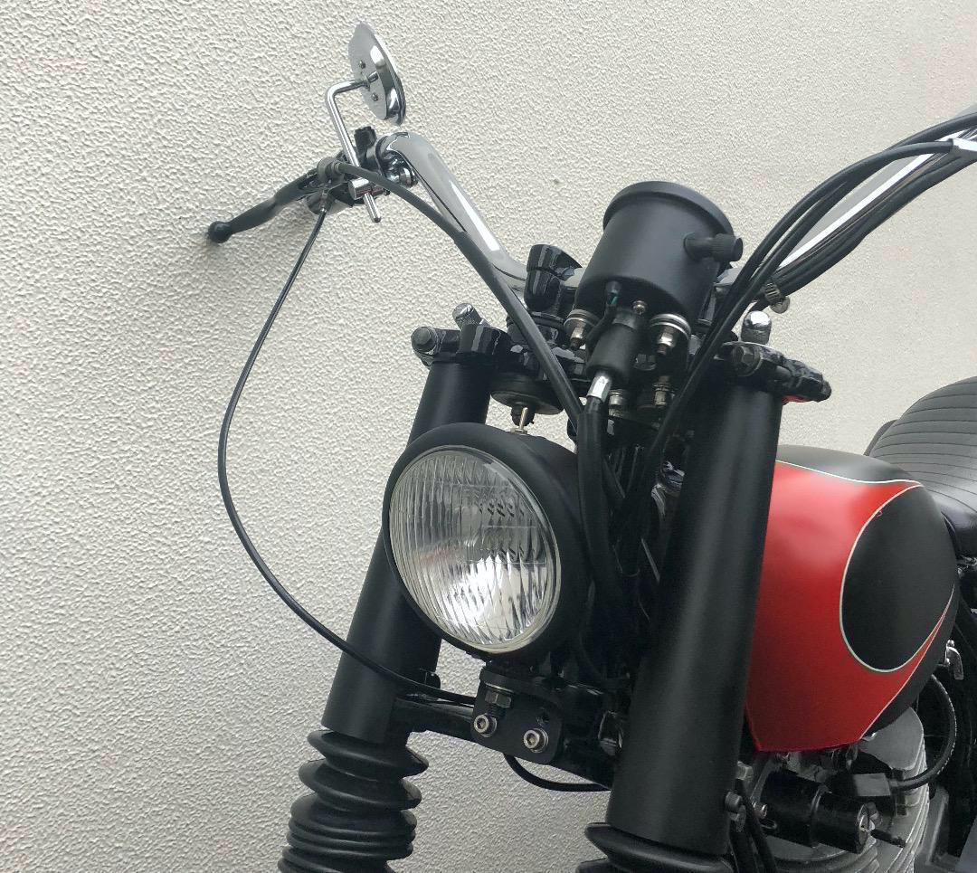 SR400 / 500 フロントフォークカバー シルバー