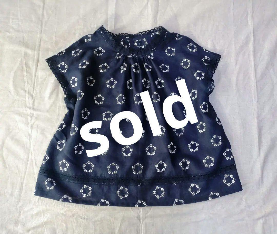 SALE..リネン刺繍ブラウス