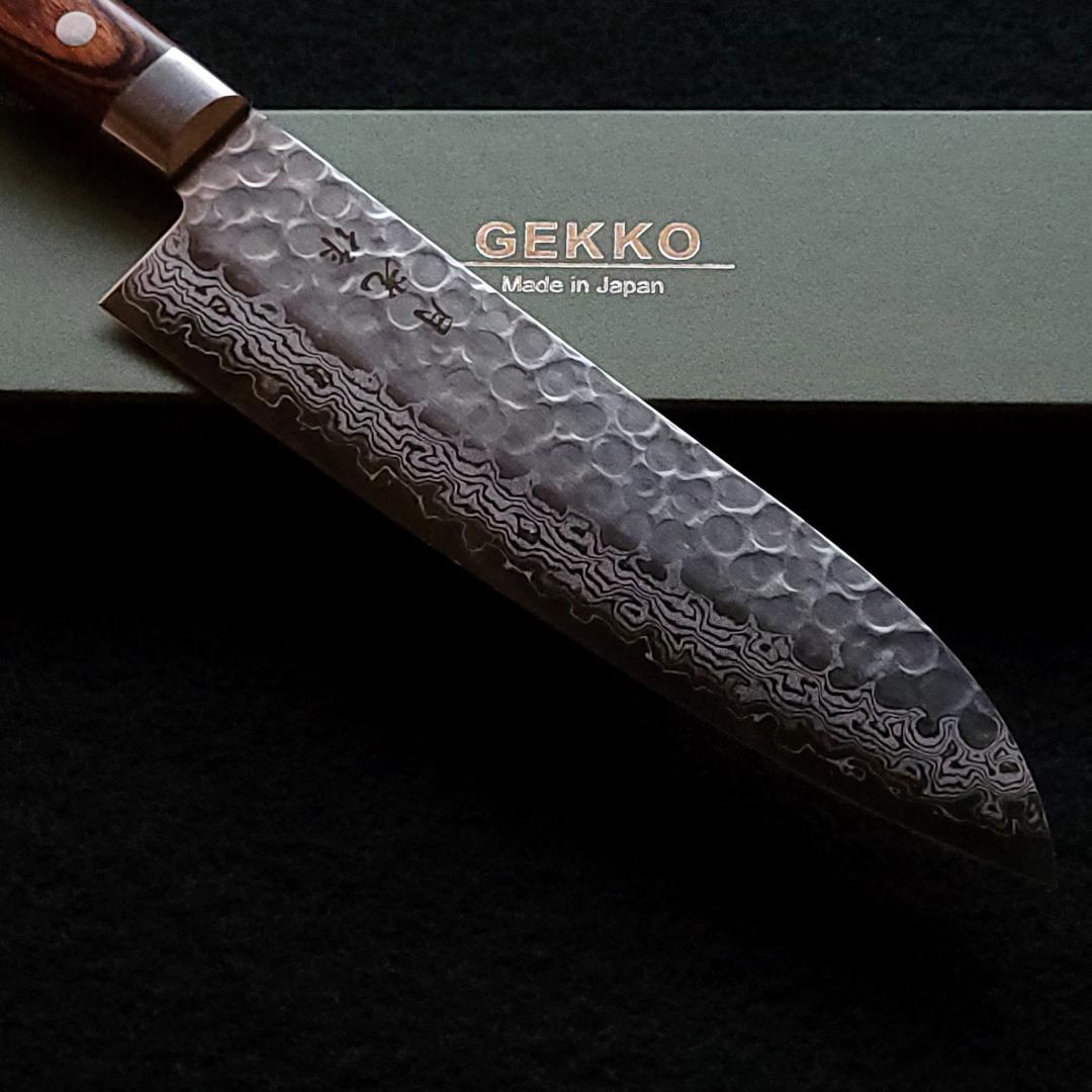 VG10 ダマスカス 三徳包丁185mm #1706 箱付 日本製 月光作 | nalans.com