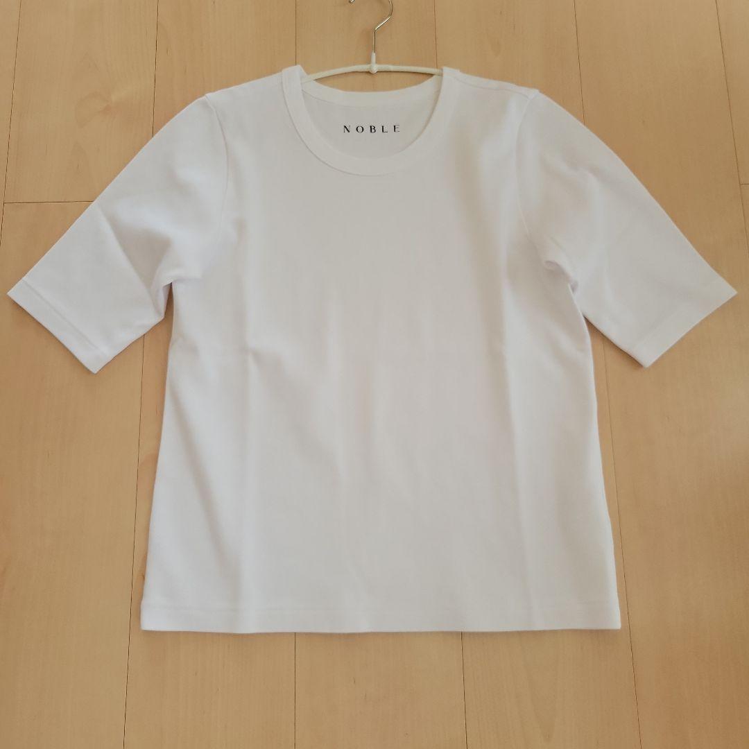 Noble ノーブル　スビンコットン5分袖Tシャツ【2024SS】