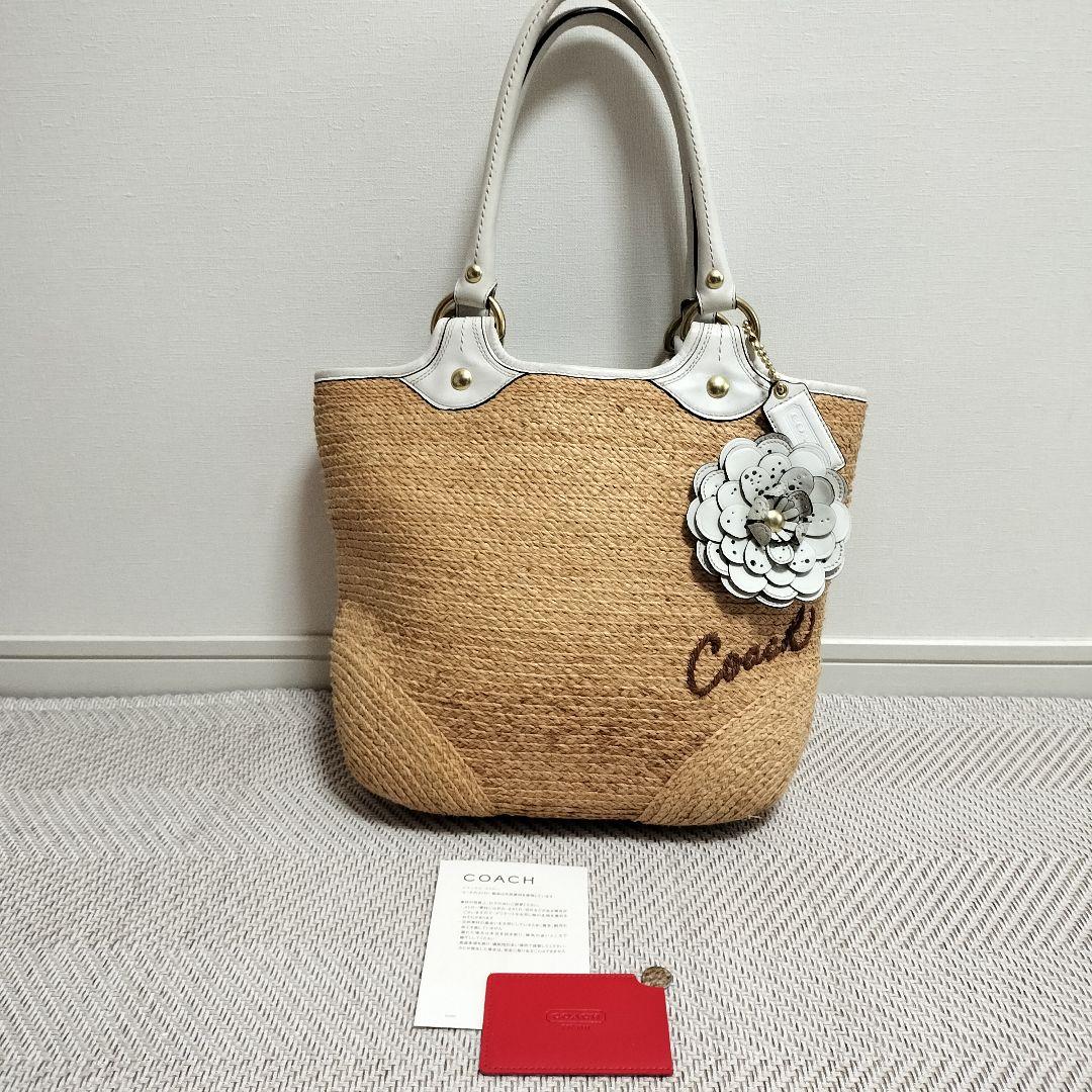 全国送料無料ギフト トートバッグ かごバッグ COACHコーチ 花 メルカリ - バッグ