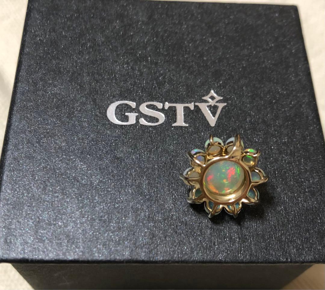 オパール フラワーネックレス エチオピアオパール GSTV ペンダント