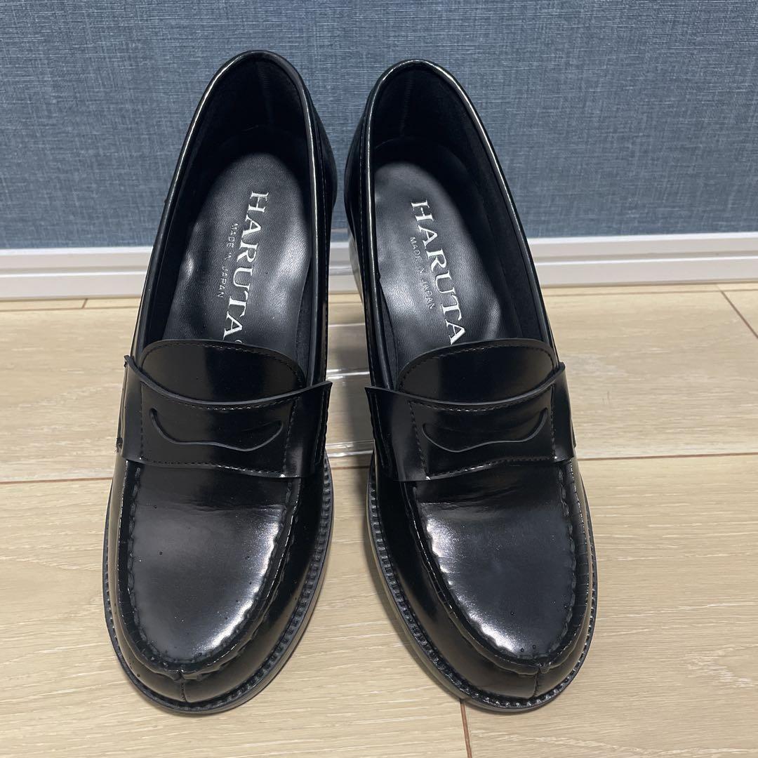 HARUTA レディース ローファー No.4603 24cm 黒