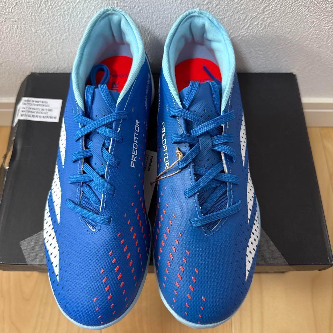 【2025年】高評価レビューアイテム特集 新品 adidas プレデターアキュラシー サッカー トレシュー 青 シューズ