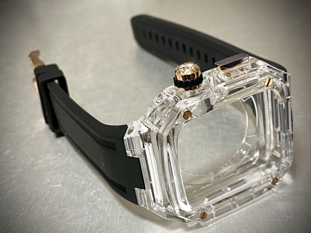 H487★アップルウォッチバンド ラバーベルト カバー　Apple Watch