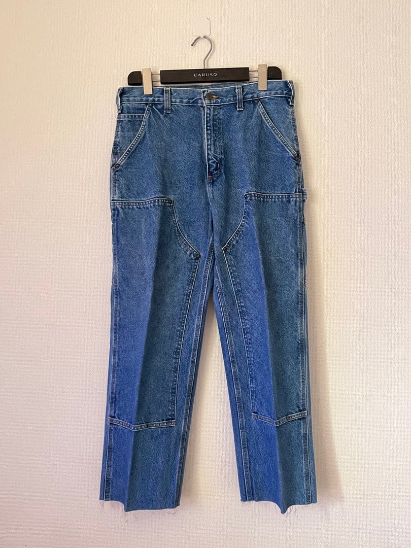 90s carhartt カーハート ダブルニー デニム W32 カットオフL Carhartt
