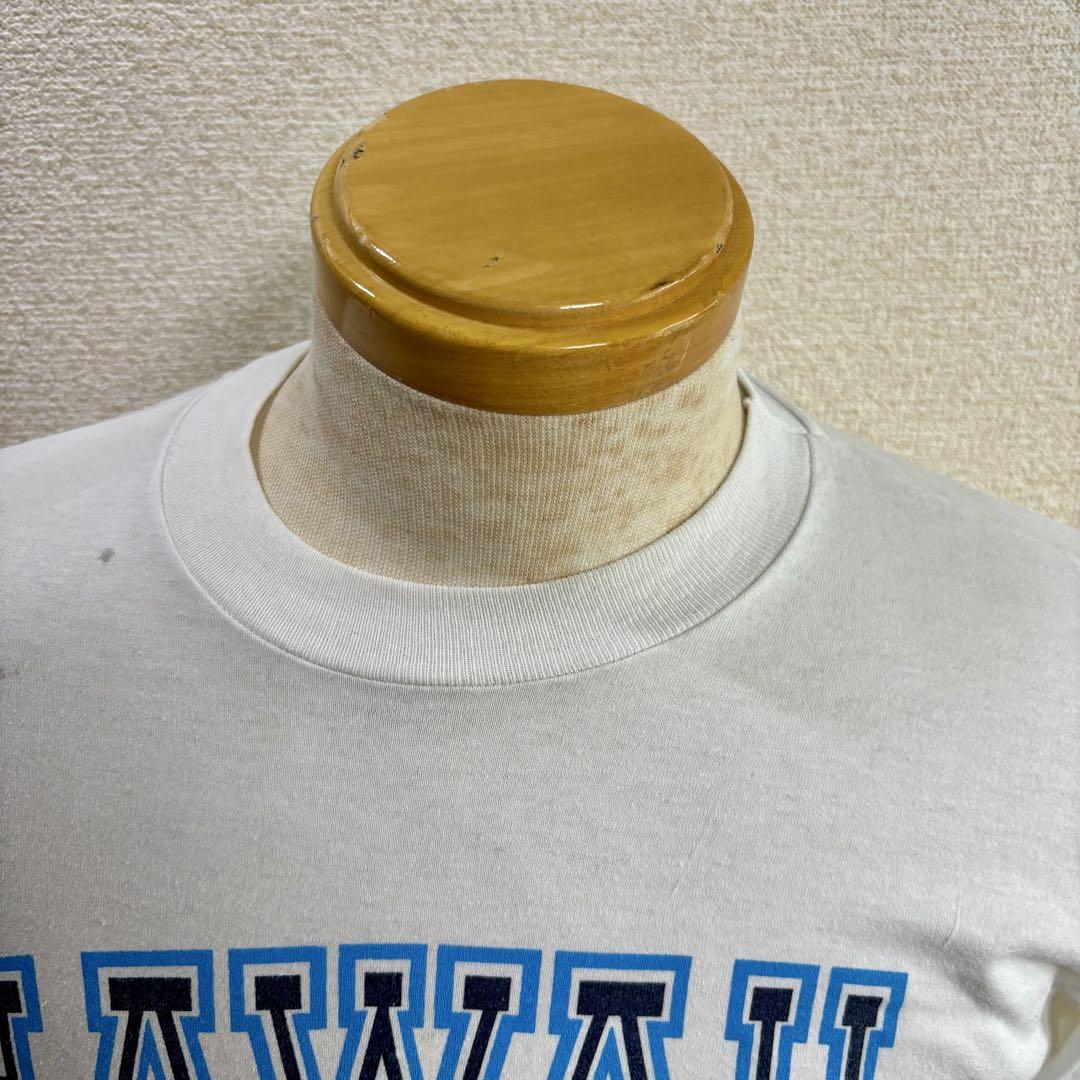 USA製 90s Hanes ヘインズ 半袖Tシャツ M ハワイ ナンバリング