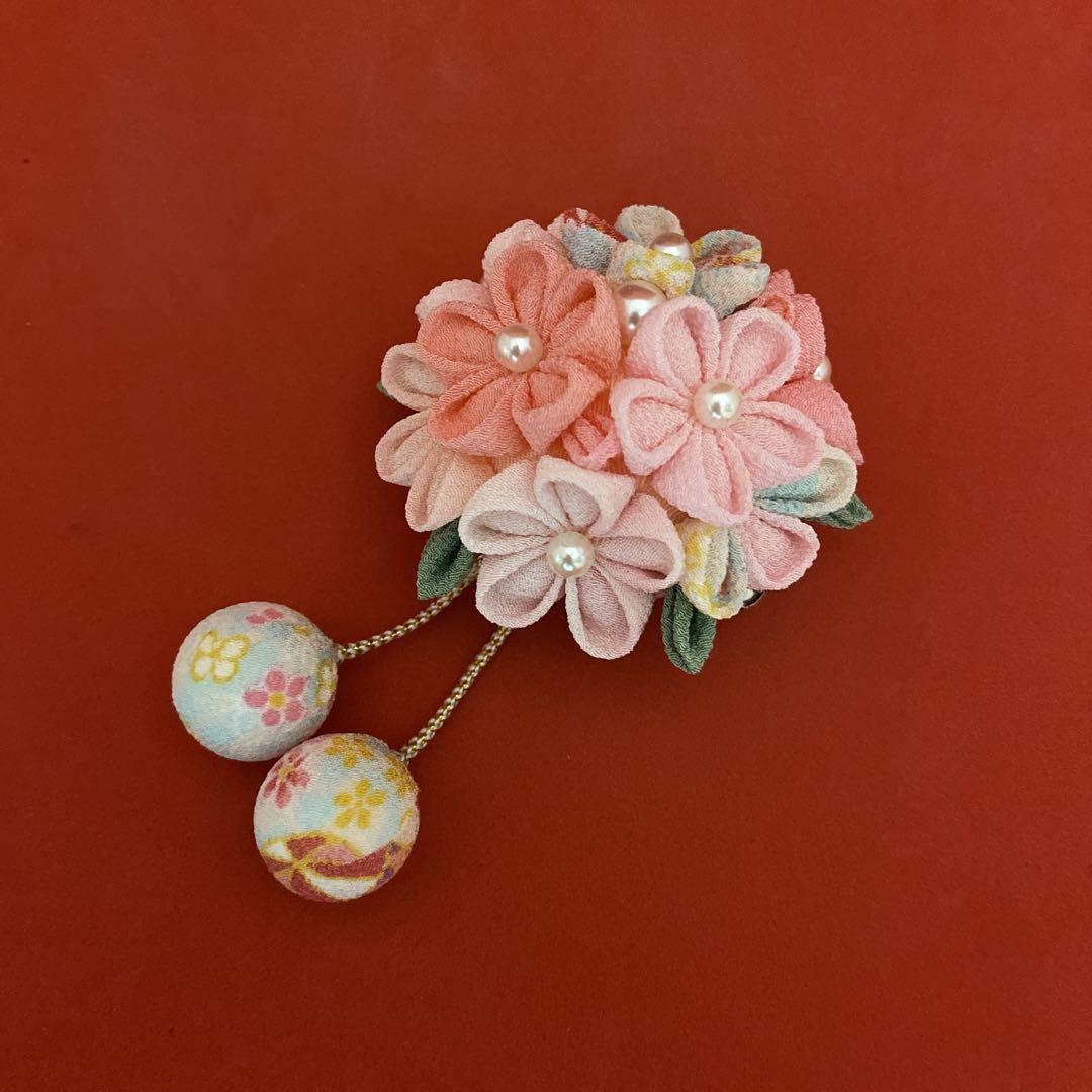 春色　羽子板　お正月飾り　つまみ細工　鞠　和玉　ちりめん