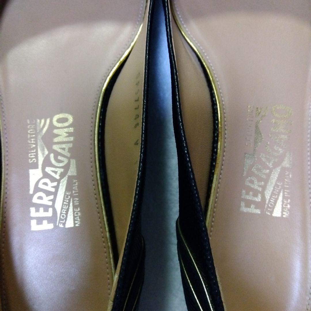 Ferragamo フェラガモ フラットシューズ ヴァラ リボンシューズ