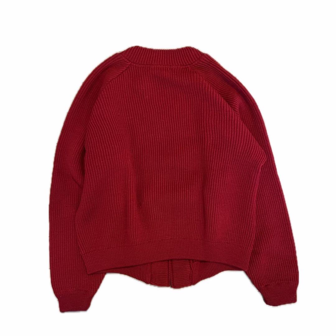 60s ニットusa製 棒タロン college vintage カレッジロゴ