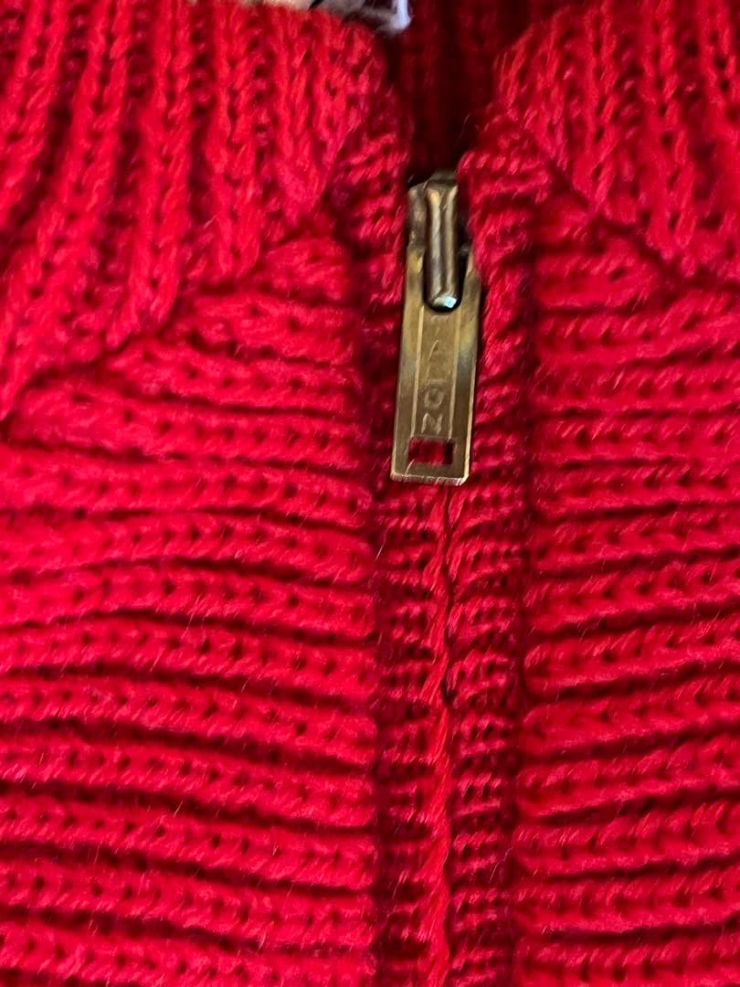 60s ニットusa製 棒タロン college vintage カレッジロゴ