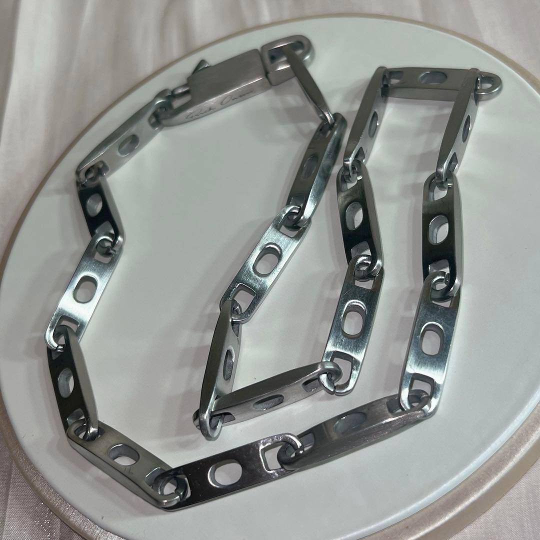 Rick Owens シルバーチェーンネックレス