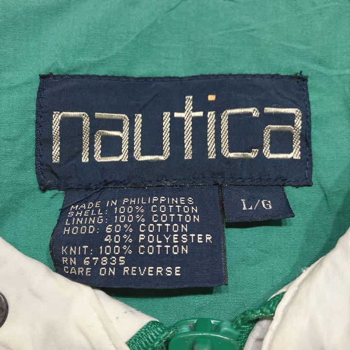 nautica ノーティカ スイングトップ　ブルゾン　古着 緑　グリーン