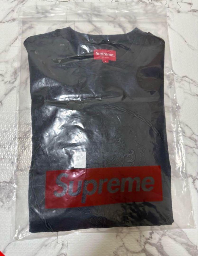 美品Supreme 黒 長袖カットソー