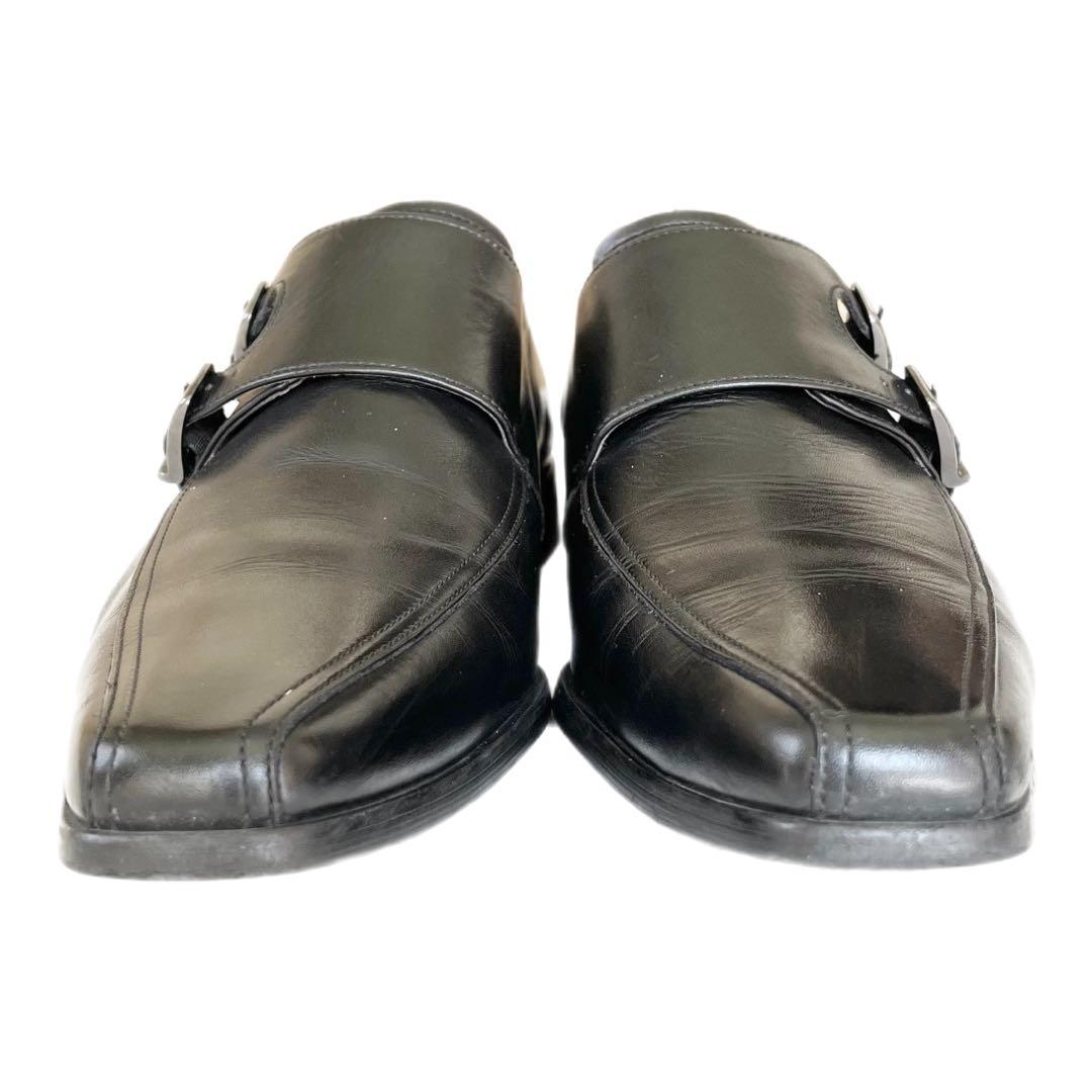 【美品】◾️REGALリーガル◾️ダブルモンク◾️129R◾️革靴◾️レザー◾️ブラック