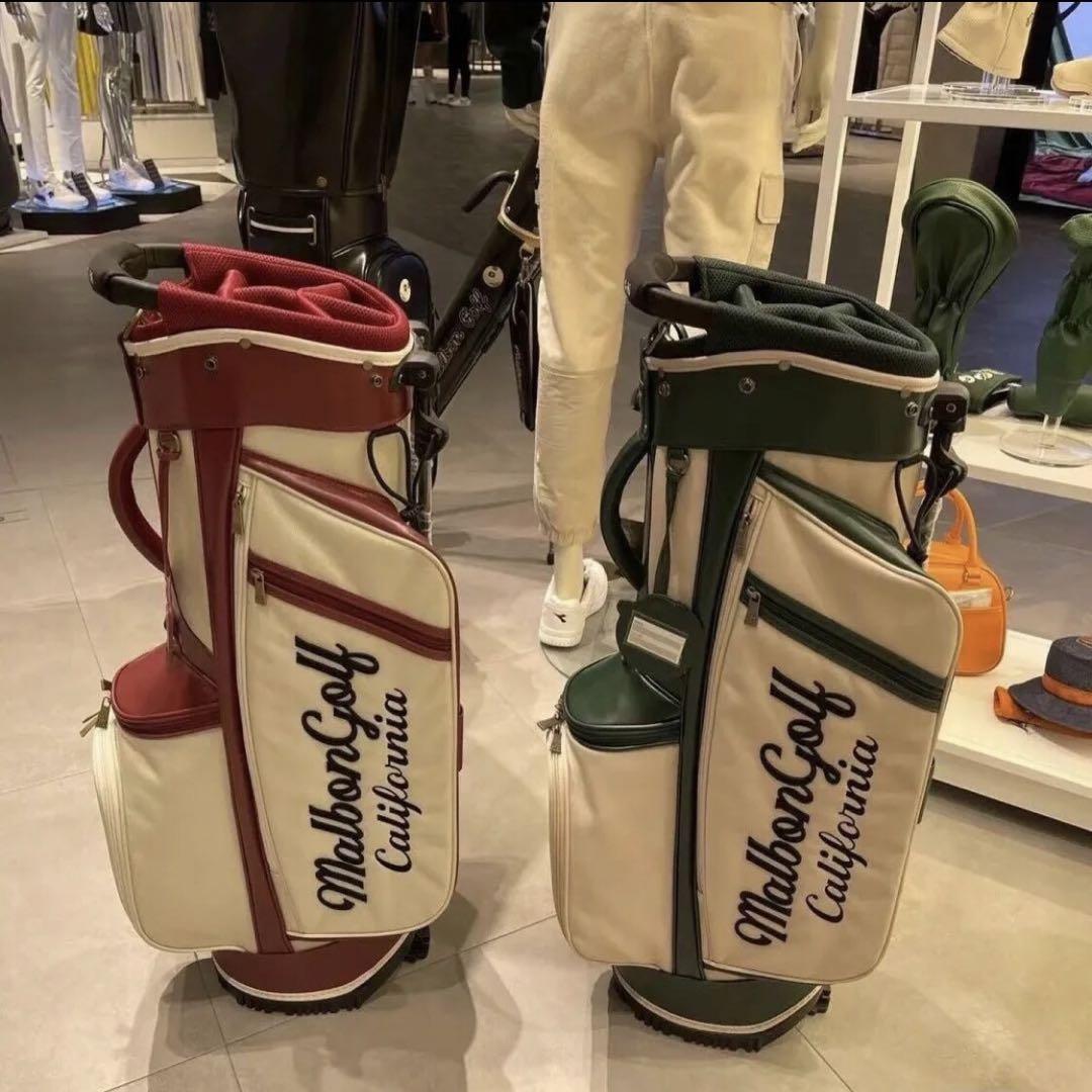 malbon golf マルボン ゴルフ キャディバッグ バック 赤