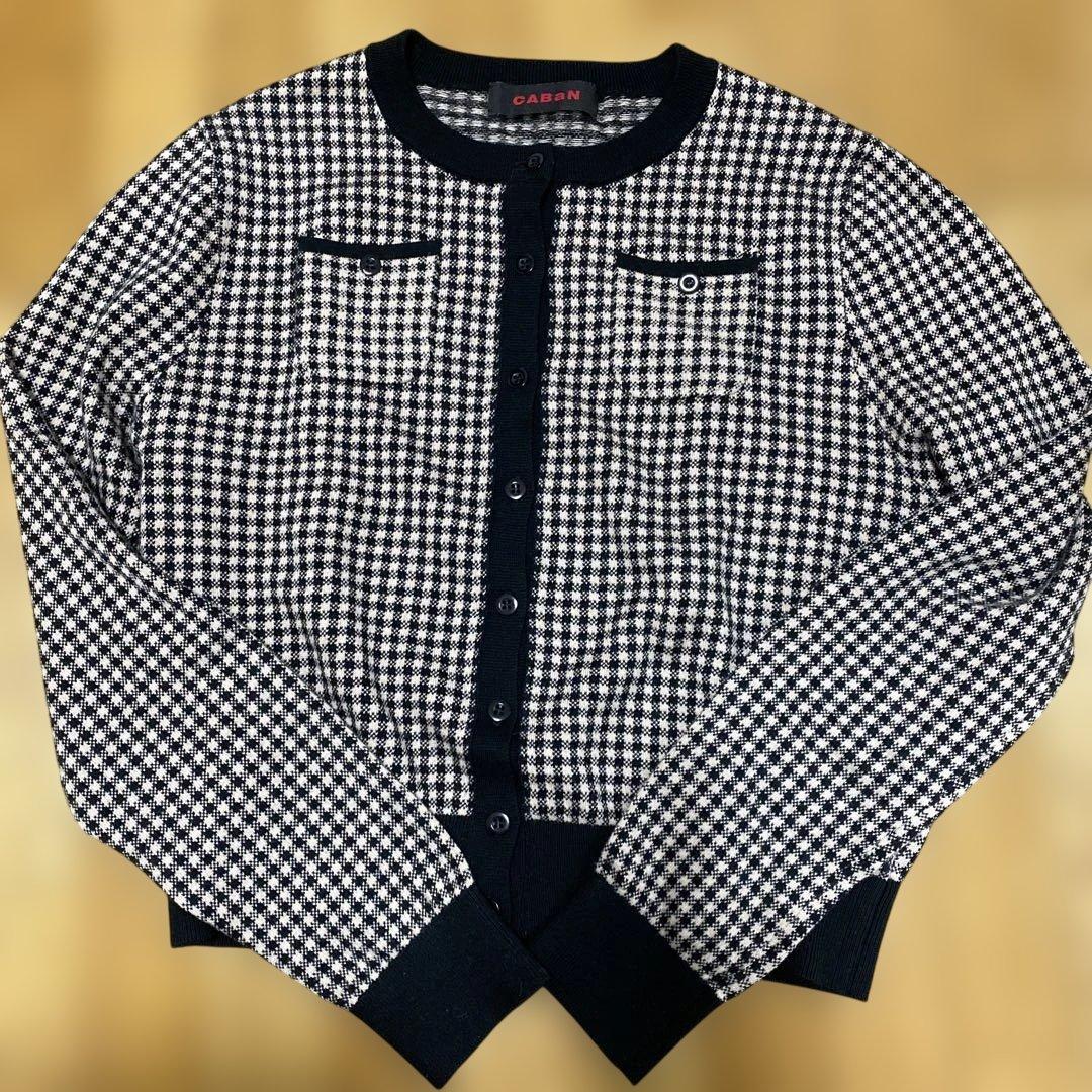 コットンカシミヤ ギンガムチェックカーディガン コットンカシミヤ ギンガムチェックカーディガン