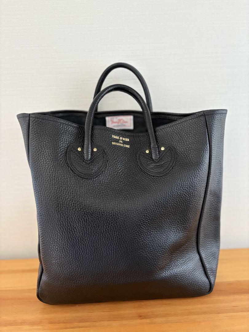 YOUNG &OLSEN 黒 レザートートバッグ