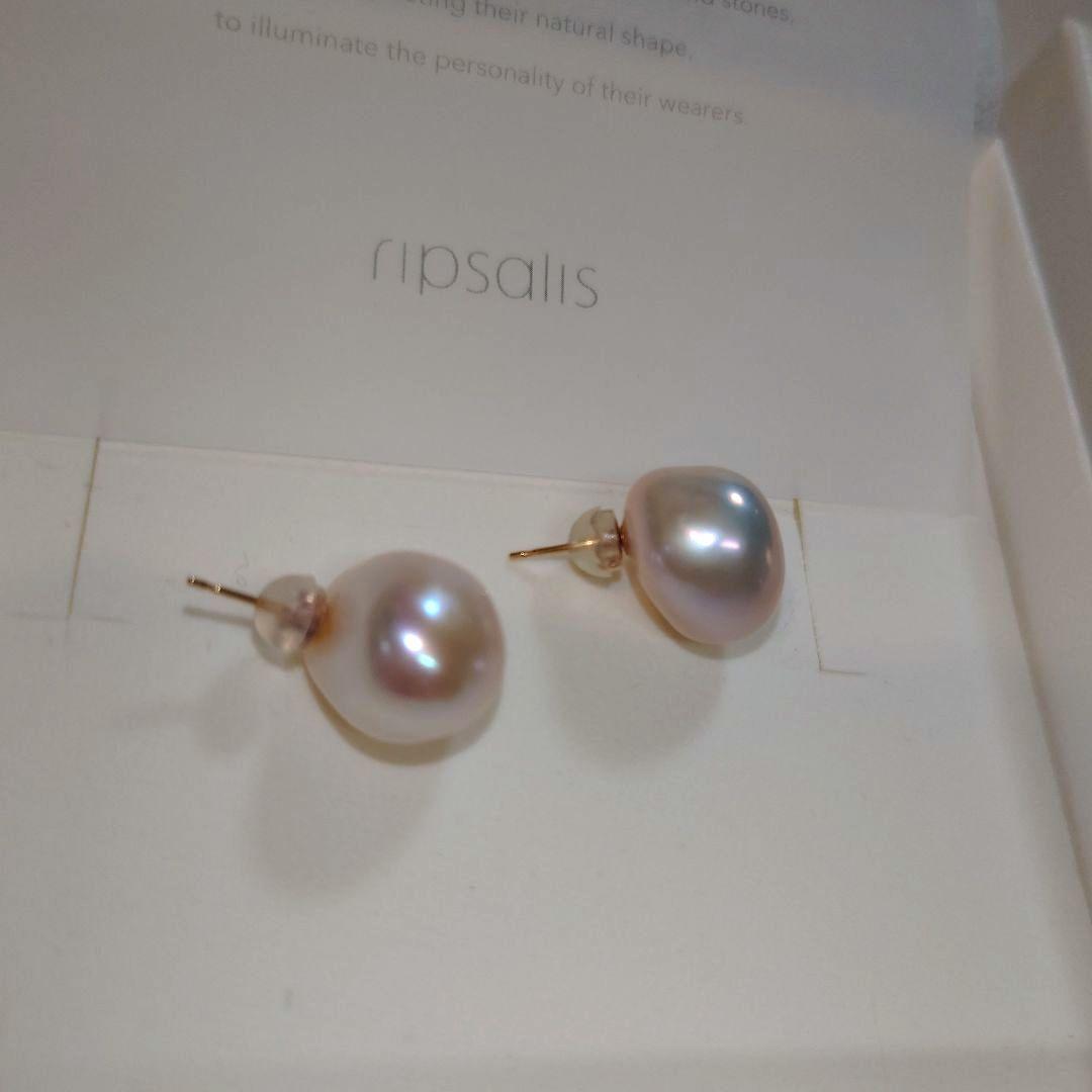ripsalis リプサリス ピアス バブルパール カラータイプ K18ポスト