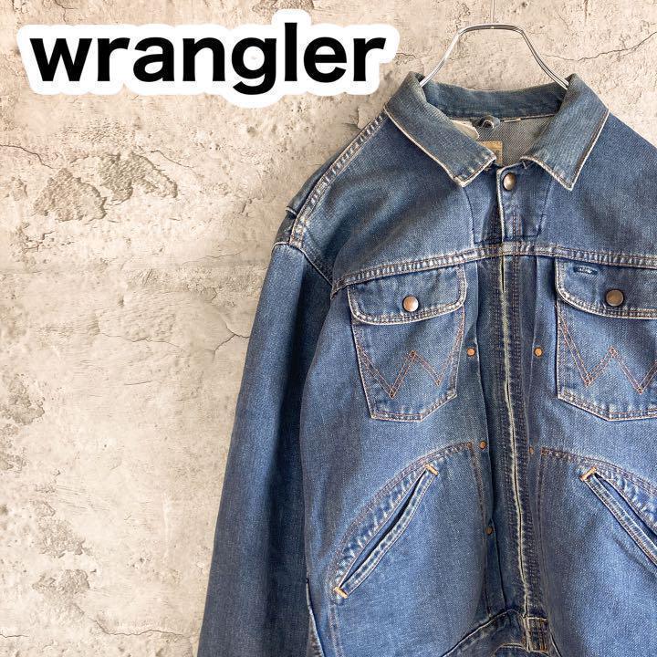 無料発送 Wrangler デニムジャケット ヴィンテージ 縦ベル 24MJZ G