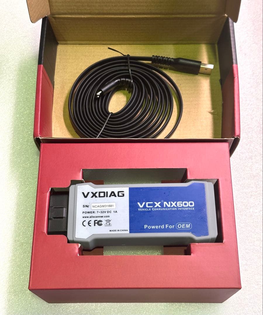 VXDIAG VCX NX600車両通信インターフェース