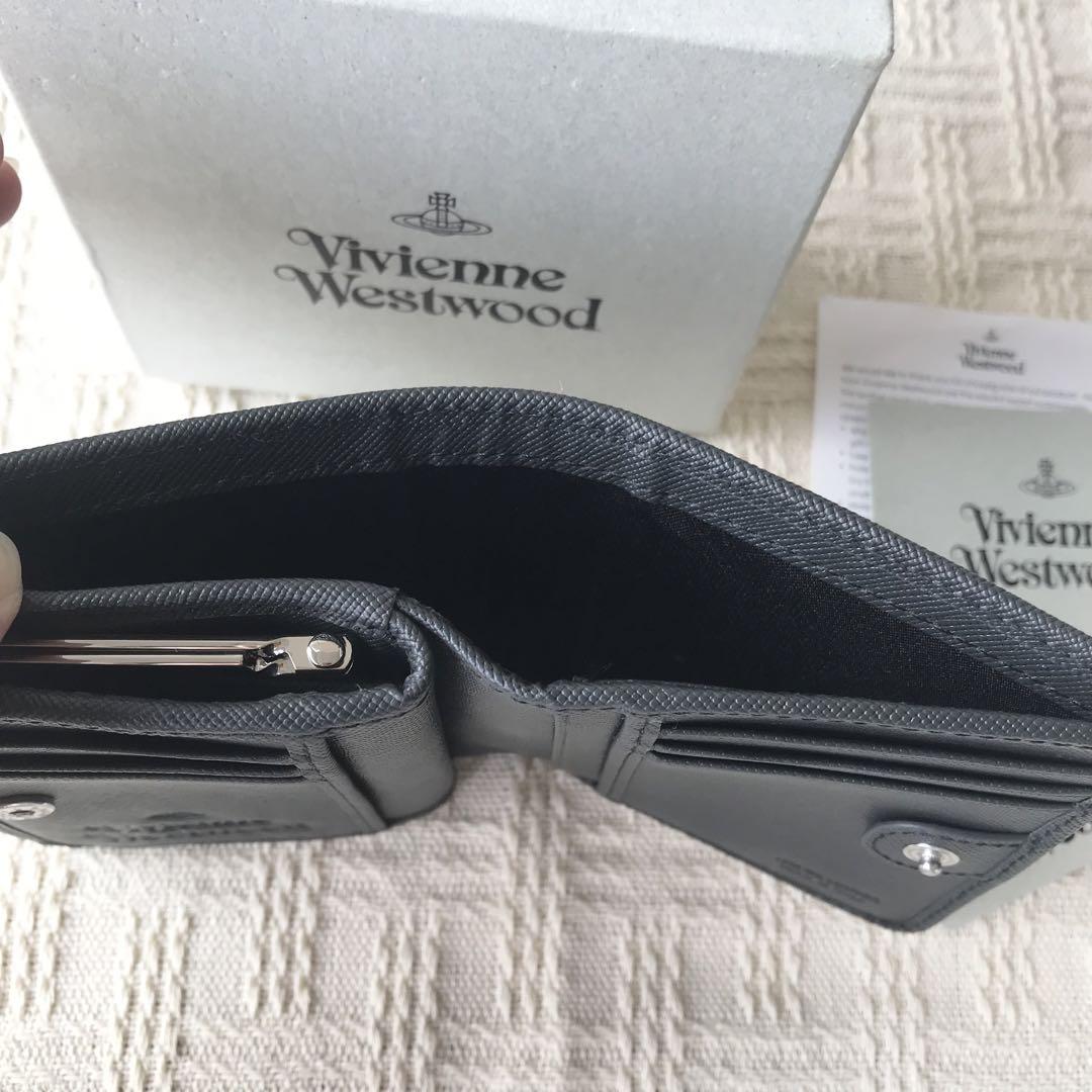 ヴィヴィアンウエストウッド　SAFFIANO がま口財布 二つ折り財布