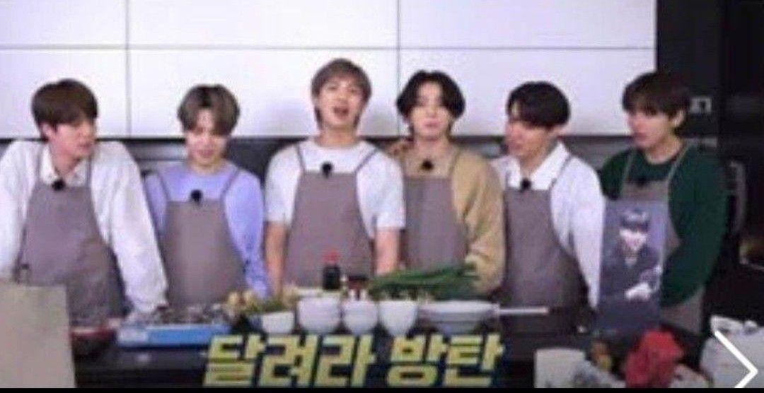 防弾少年団　BTS  RUN BTSメンバー着用エプロン
