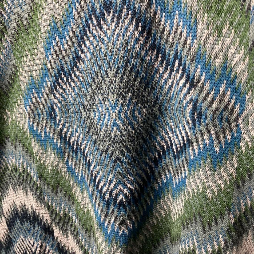 vintage ニット セーター M カラフル 総柄 アート 古着 レトロ vintage ニット セーター M カラフル 総柄 アート 古着 レトロ